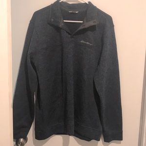 Eddie Bauer Radiator Fleece Snap Mock Pullover